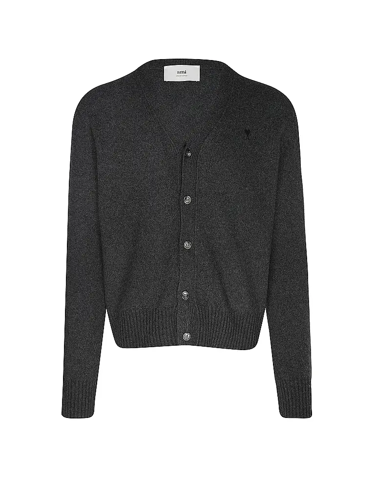 AMI PARIS | Cardigan en cachemire | Gris