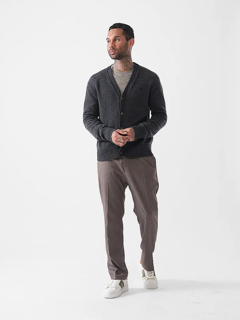 AMI PARIS | Cardigan en cachemire | Gris