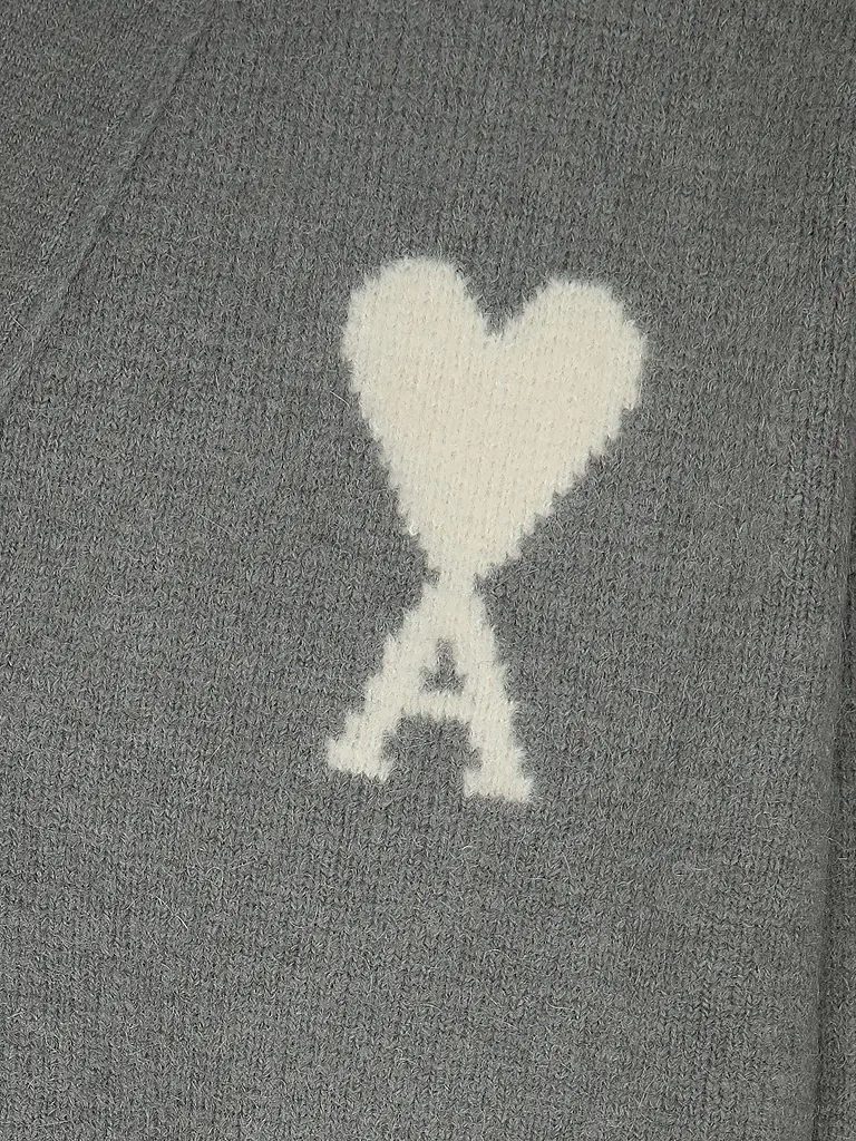 AMI PARIS | Cardigan | Gris clair