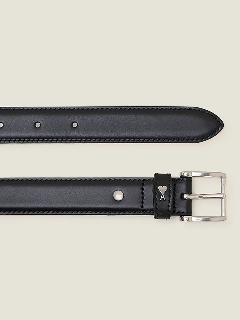 AMI PARIS | Ceinture en cuir PARIS | Noir