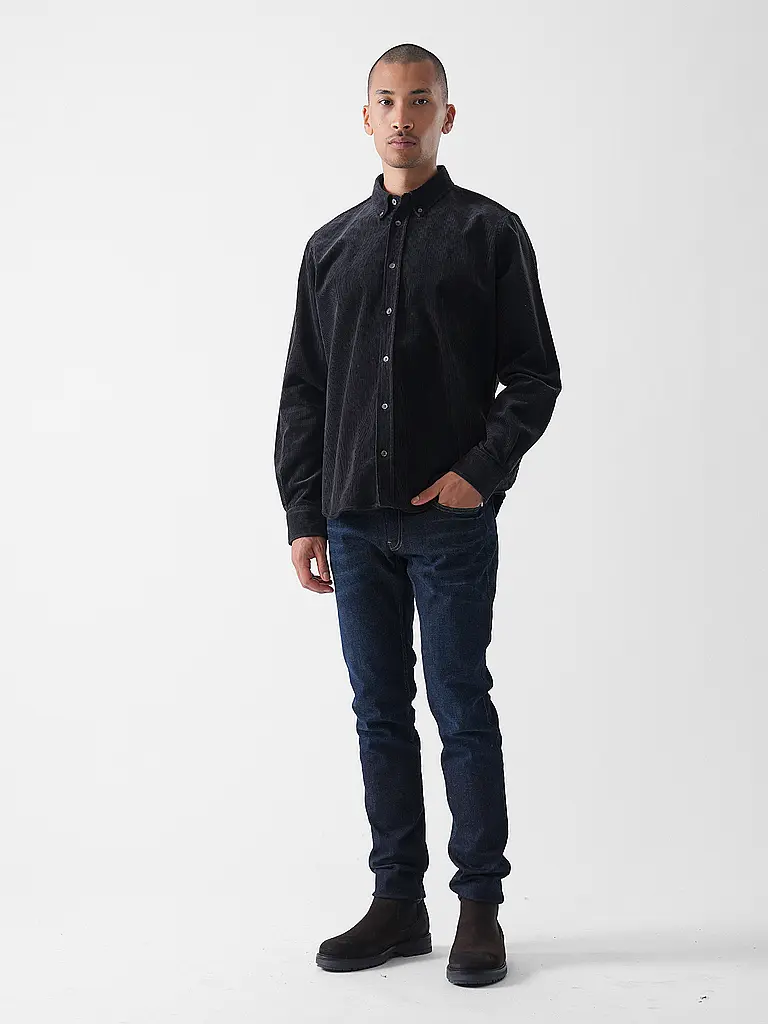 AMI PARIS | Chemise en velours côtelé | schwarz