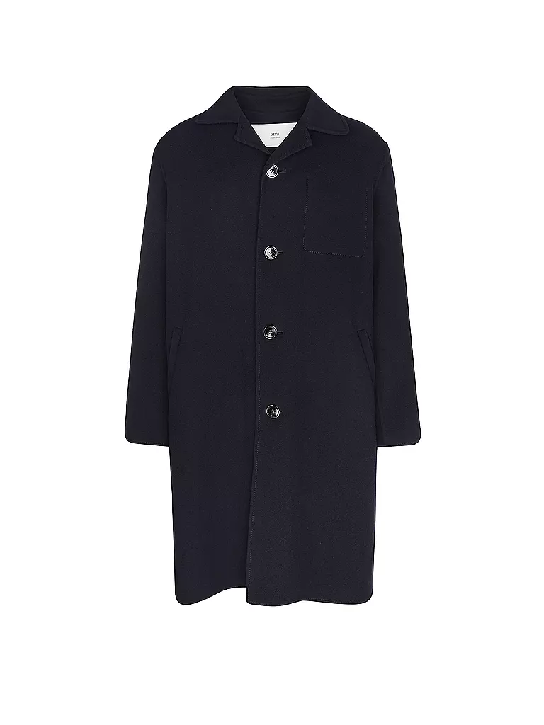 AMI PARIS | Manteau en laine | Bleu foncé