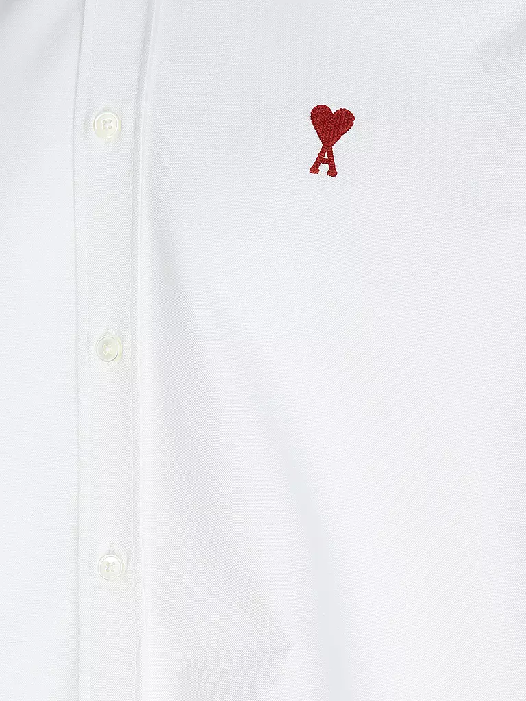 AMI PARIS | Nom du produit: Chemise
Marque: AMI PARIS
Couleur: blanc
Catégories: Mode, Homme

Longueur des manches: Manches longues
Matière: Coton
Forme du col: Col boutonné
Motif: Uni
Coupe (vêtement d'extérieur): Regular
Style: Tendance
Détails: Logo

Chemise | Blanc