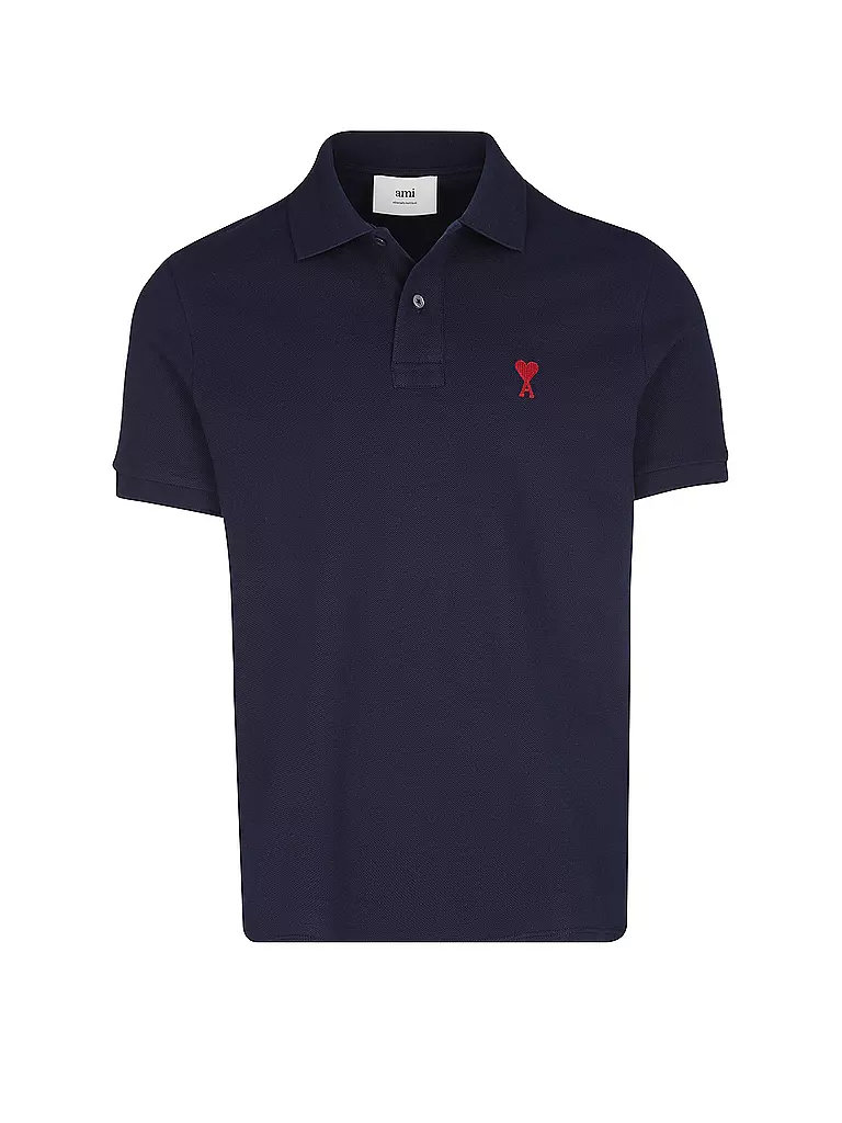 AMI PARIS | Nom du produit: Poloshirt | Bleu foncé