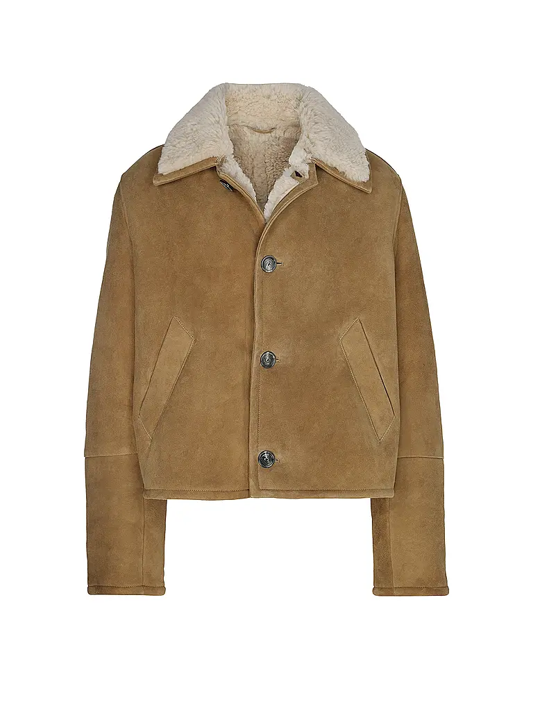 AMI PARIS | Nom du produit: Veste en cuir | Beige