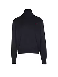 AMI PARIS | Pull à col roulé | Bleu foncé