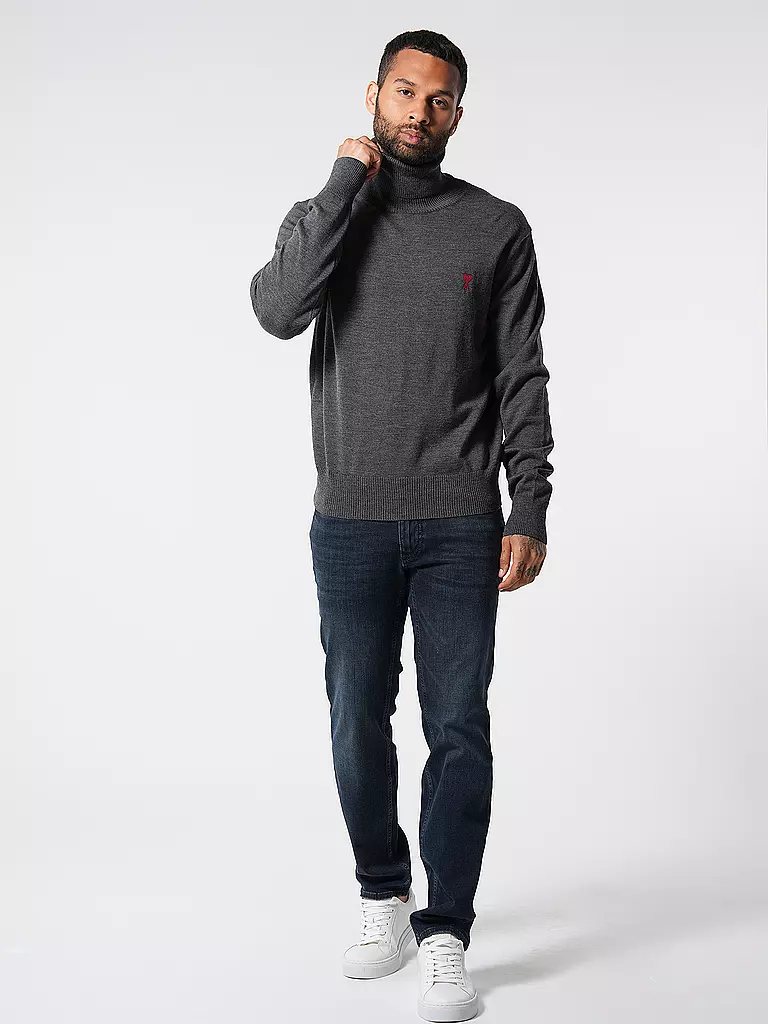AMI PARIS | Pull à col roulé | grau