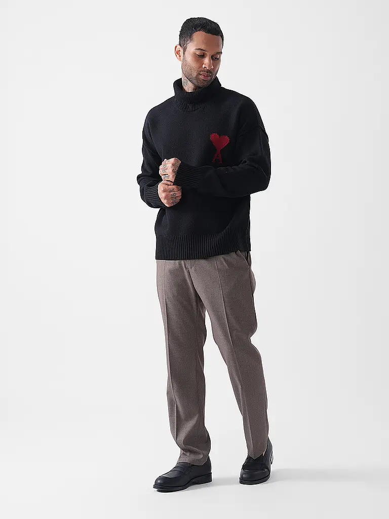 AMI PARIS | Rollkragenpullover | Noir