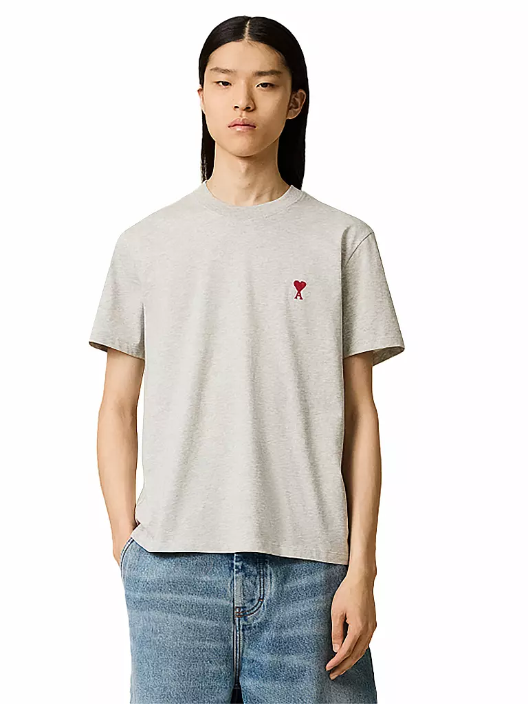 AMI PARIS | T-Shirt CLASSIC | Gris clair