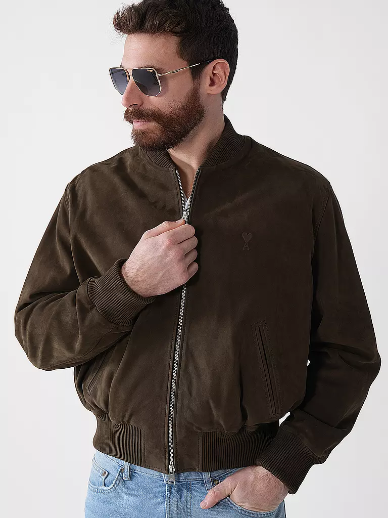 AMI PARIS | Veste en cuir | 