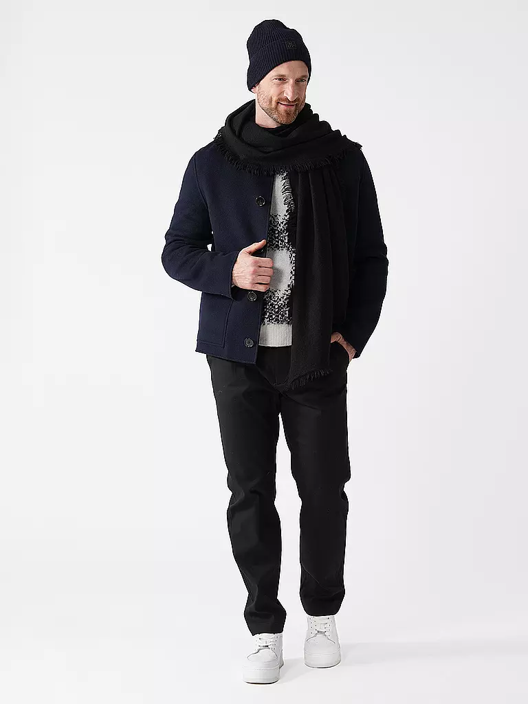 AMI PARIS | Wolljacke | Bleu foncé