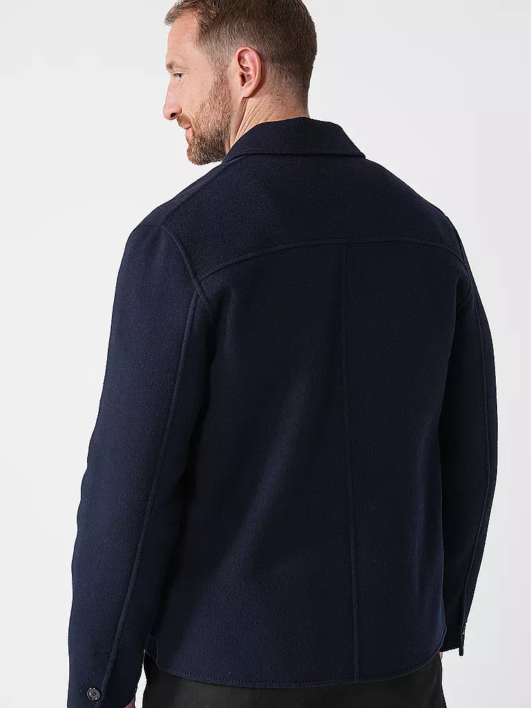 AMI PARIS | Wolljacke | Bleu foncé