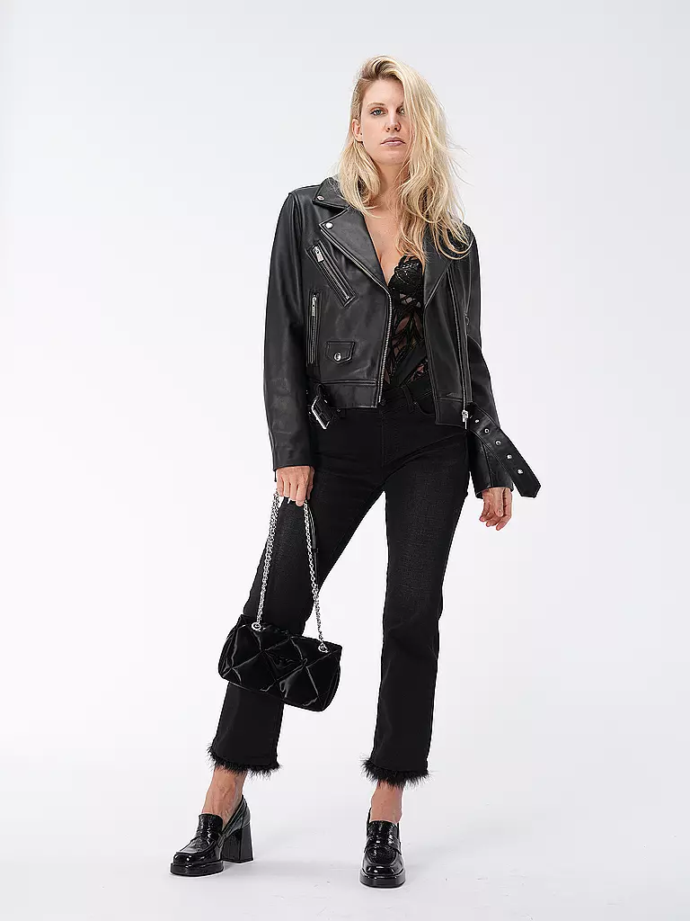 ANINE BING | Lederjacke | Noir