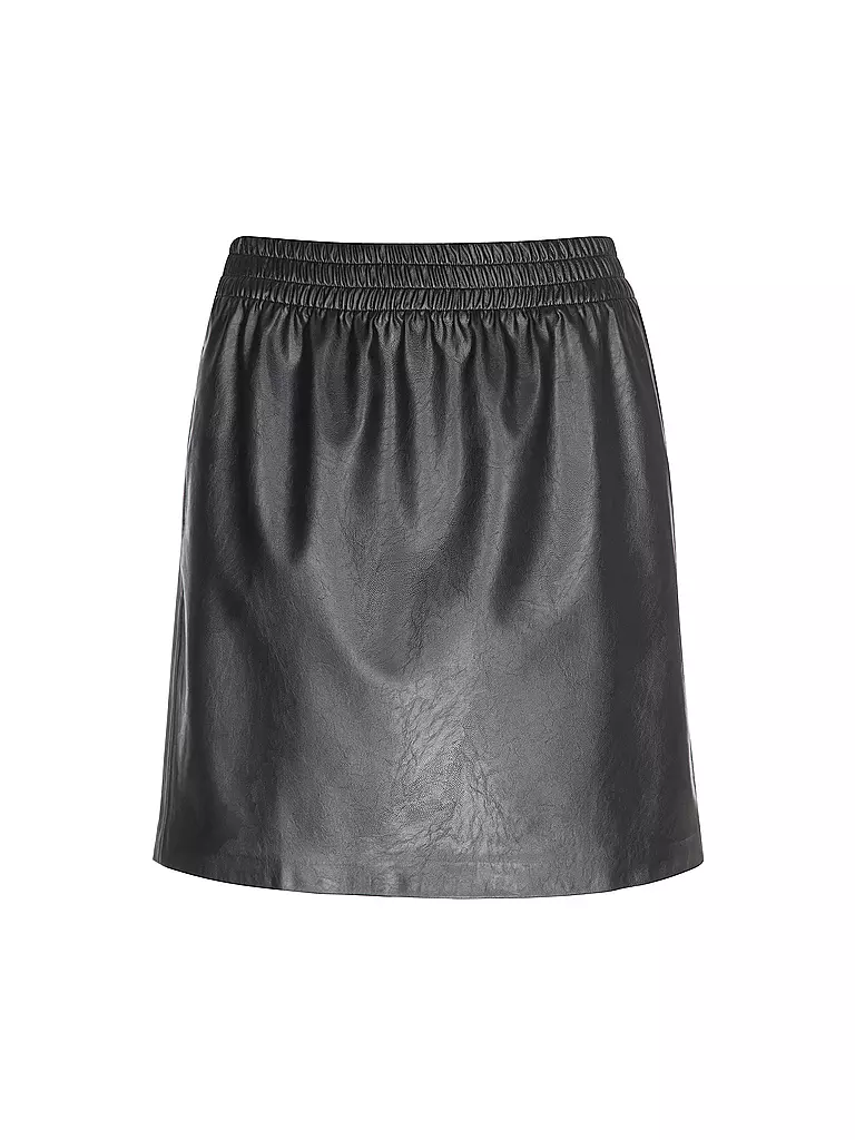 ANINE BING | Mini-jupe aspect cuir | schwarz