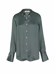 ANINE BING | Seidenbluse MONICA | Vert foncé