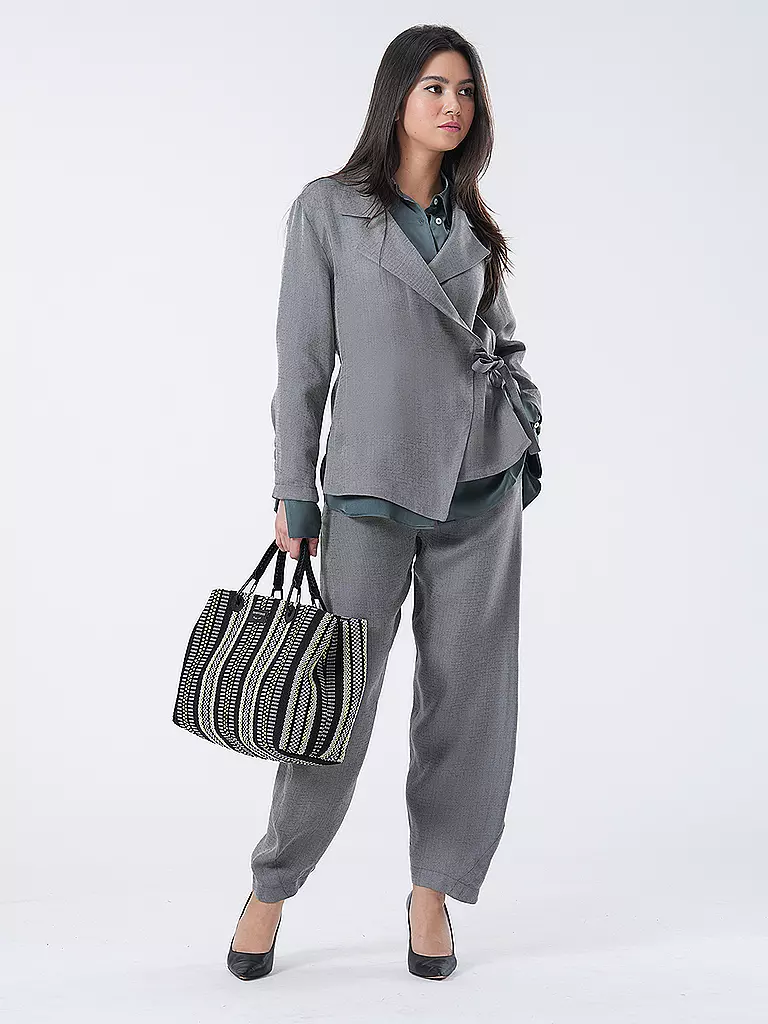 ANINE BING | Seidenbluse MONICA | Vert foncé