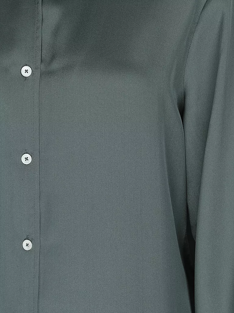ANINE BING | Seidenbluse MONICA | Vert foncé