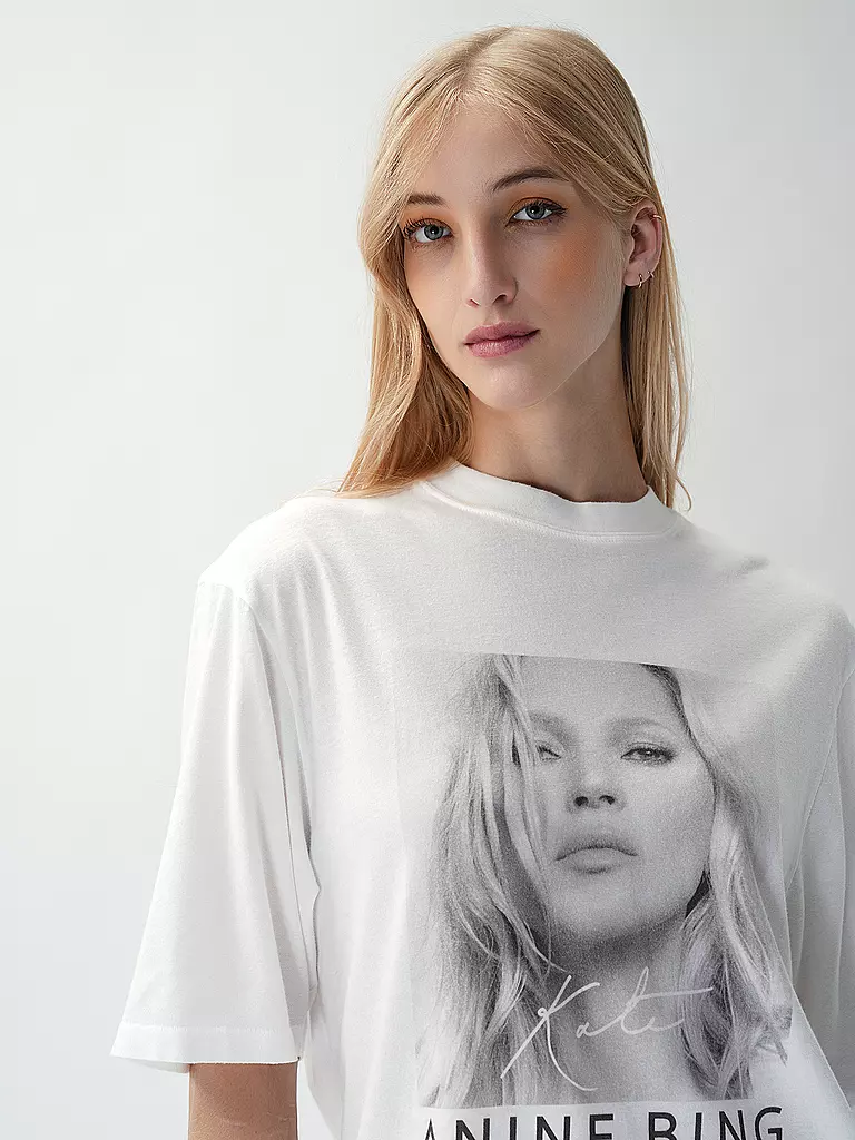 ANINE BING | T-Shirt AVI TEE KATE MOSS | Blanc