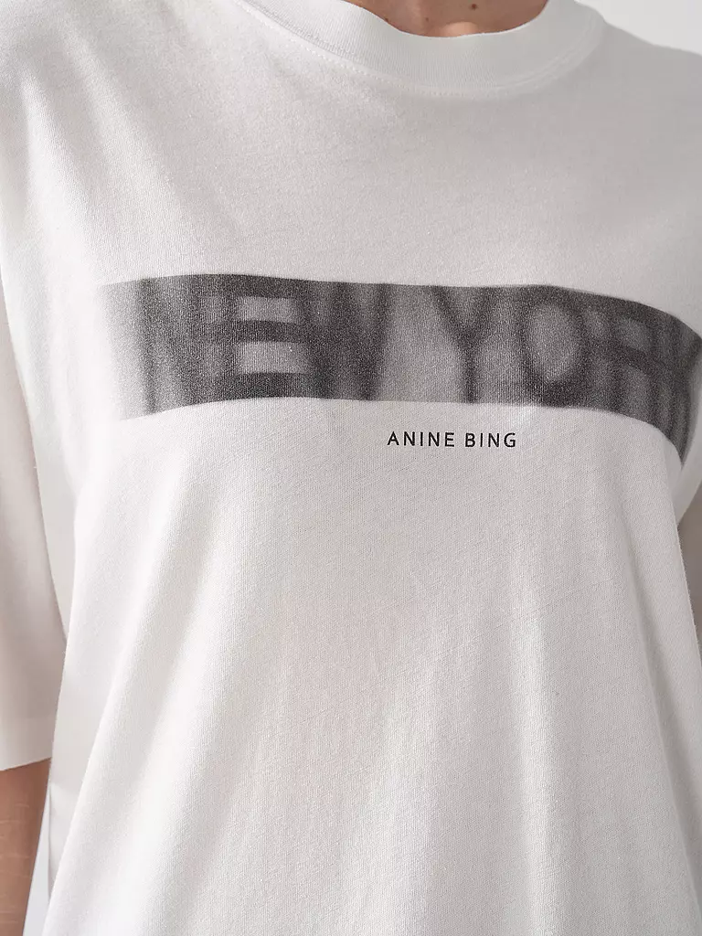 ANINE BING | T-Shirt CASON TEE BLUR | Blanc