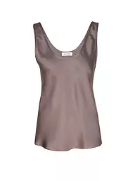 ANINE BING | Top en soie LEA | Marron