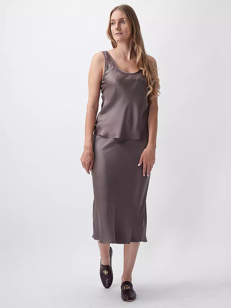 ANINE BING | Top en soie LEA | braun