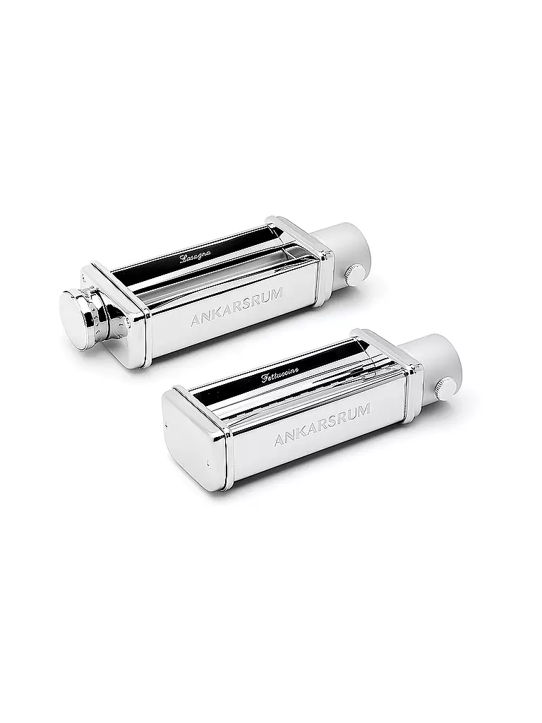 ANKARSRUM | Ensemble de rouleau à pâtes et de coupe-pâtes 2 pièces en acier inoxydable | Argent