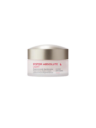 ANNEMARIE BÖRLIND | SYSTEM ABSOLUTE Crème de nuit régénératrice légère 50 ml