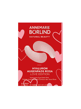 ANNEMARIE BÖRLIND | Soin du visage - Patchs pour les yeux à l'acide hyaluronique Rosa Love Edition 6 pièces