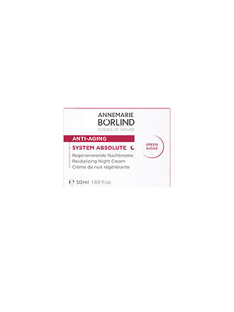 ANNEMARIE BÖRLIND | SYSTEM ABSOLUTE Crème de Nuit Régénérante 50ml