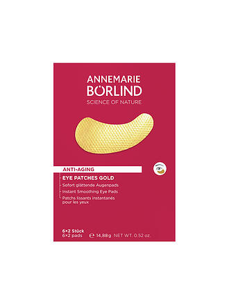 ANNEMARIE BÖRLIND | EYE PATCHES GOLD Patchs lissants immédiats pour les yeux 6 paires