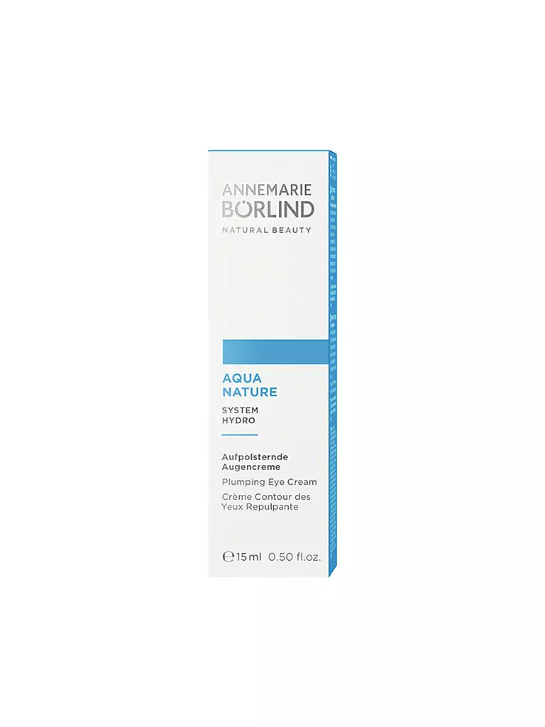 ANNEMARIE BÖRLIND | AQUANATURE Crème contour des yeux repulpante 15 ml | Aucune couleur