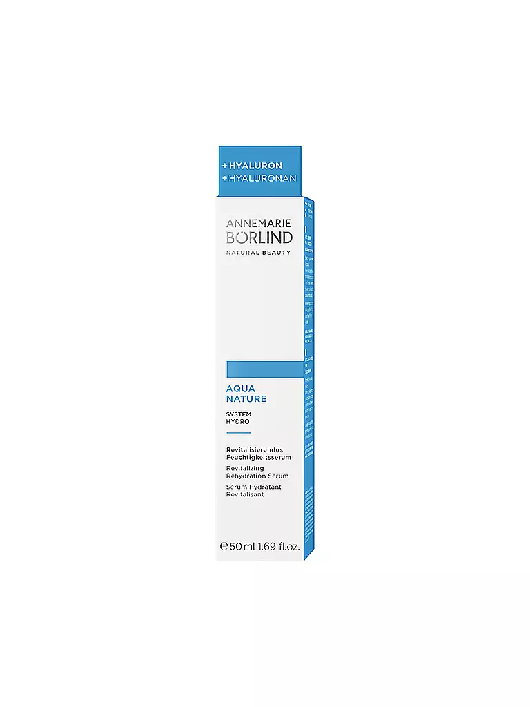 ANNEMARIE BÖRLIND | AQUANATURE Sérum Hydratant Revitalisant 50ml | keine Farbe