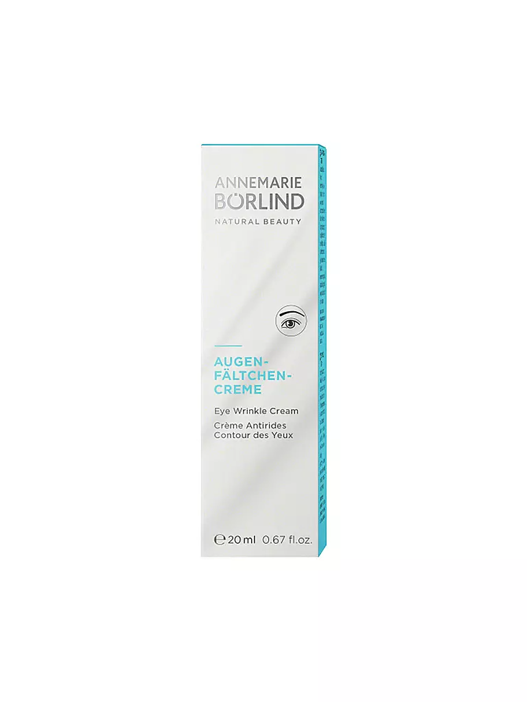 ANNEMARIE BÖRLIND | CRÈME ANTI-RIDES YEUX 20ml | keine Farbe