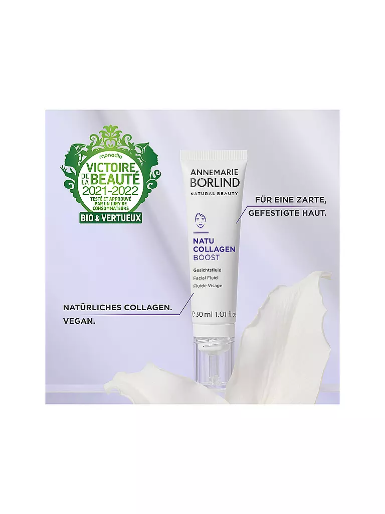 ANNEMARIE BÖRLIND | Crème pour le visage - Natu Colagen Fluid 30ml | 