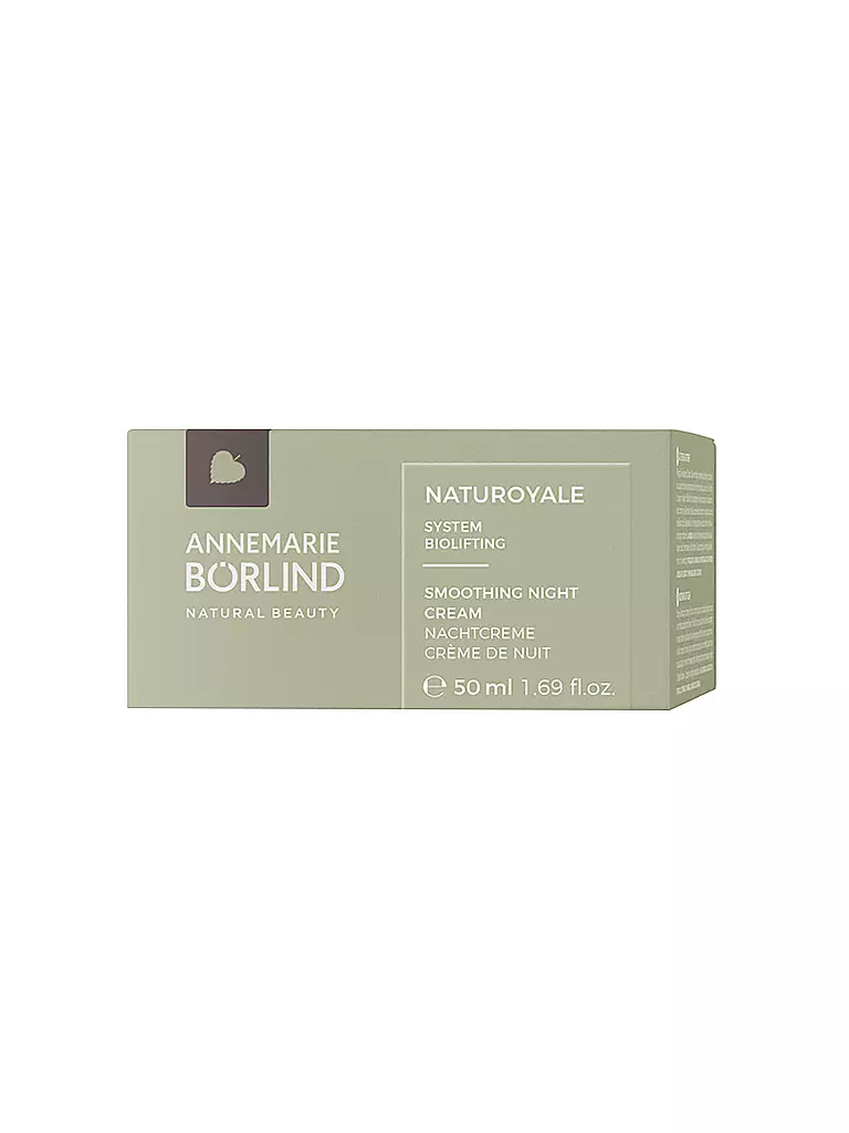 ANNEMARIE BÖRLIND | Crème pour le visage - NATUROYALE Smoothing Night Cream 50ml | keine Farbe
