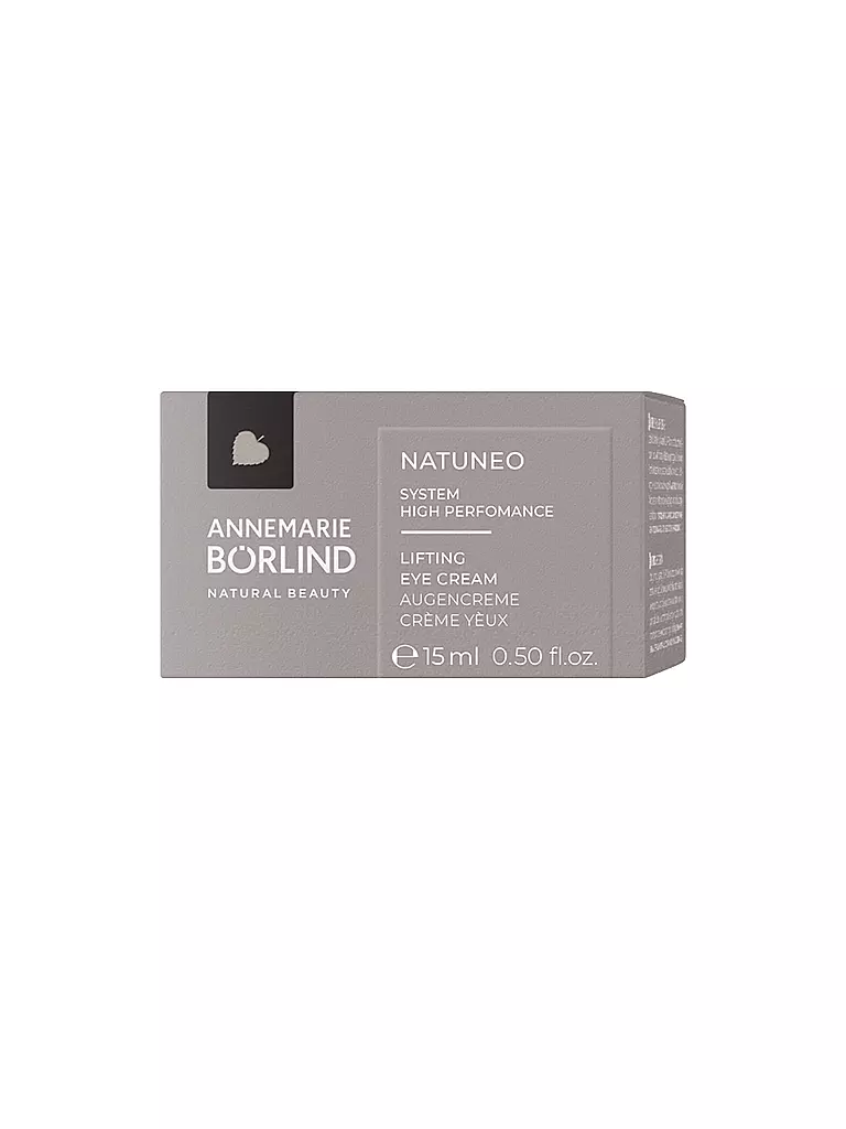 ANNEMARIE BÖRLIND | Crème pour les yeux - NATUNEO Lifting Eye Cream 15ml | keine Farbe