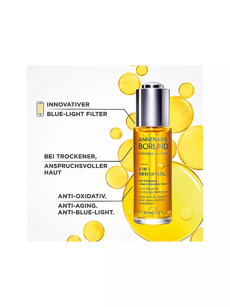 ANNEMARIE BÖRLIND | HUILE VISAGE 3 EN 1 30 ml | 