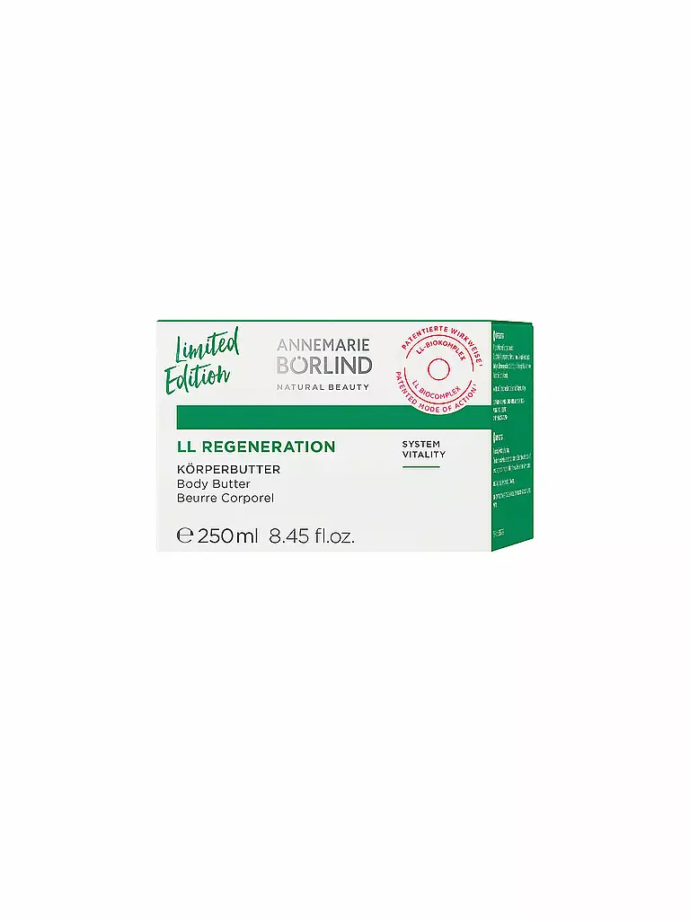ANNEMARIE BÖRLIND | LL REGENERATION Beurre Corporel 250ml | keine Farbe