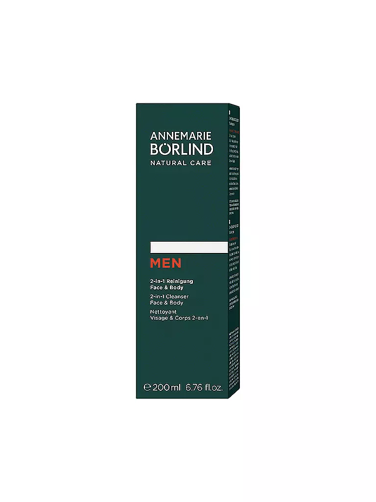 ANNEMARIE BÖRLIND | MEN Nettoyant 2-en-1 Visage&Corps 200ml | keine Farbe