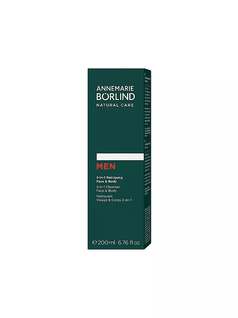 ANNEMARIE BÖRLIND | MEN Nettoyant 2-en-1 Visage&Corps 200ml | 