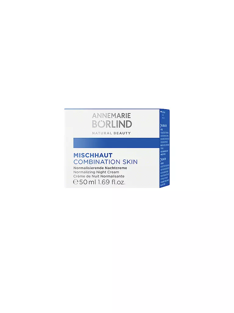 ANNEMARIE BÖRLIND | MISCHHAUT Crème de nuit normalisante 50ml | keine Farbe