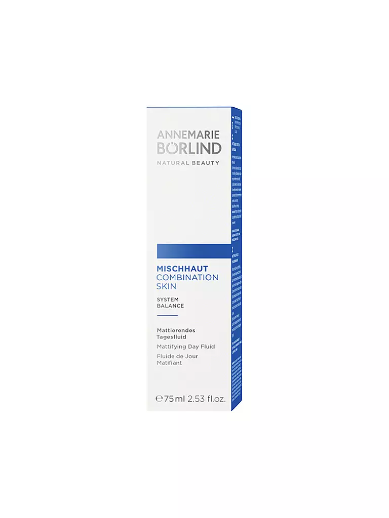 ANNEMARIE BÖRLIND | MISCHHAUT Fluide de Jour Matifiant 75ml | keine Farbe