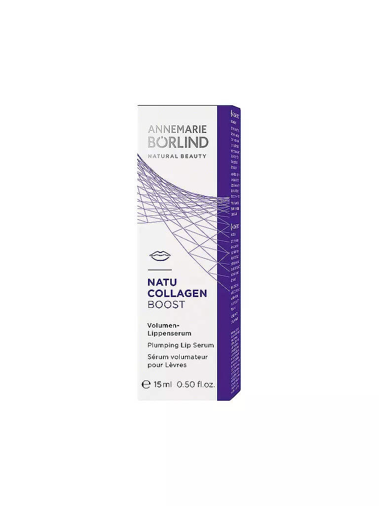 ANNEMARIE BÖRLIND | NATU COLLAGEN Sérum Volumateur Lèvres 15ml | transparent