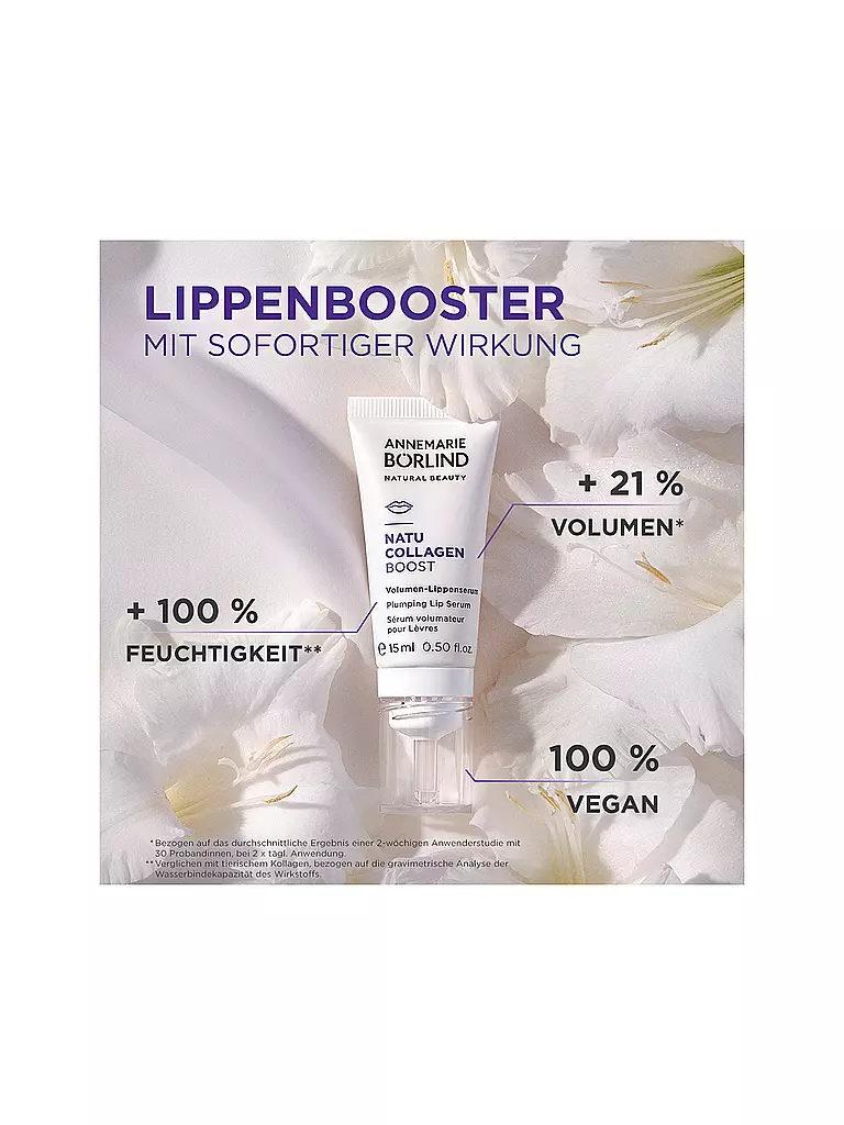 ANNEMARIE BÖRLIND | NATU COLLAGEN Sérum Volumateur Lèvres 15ml | 