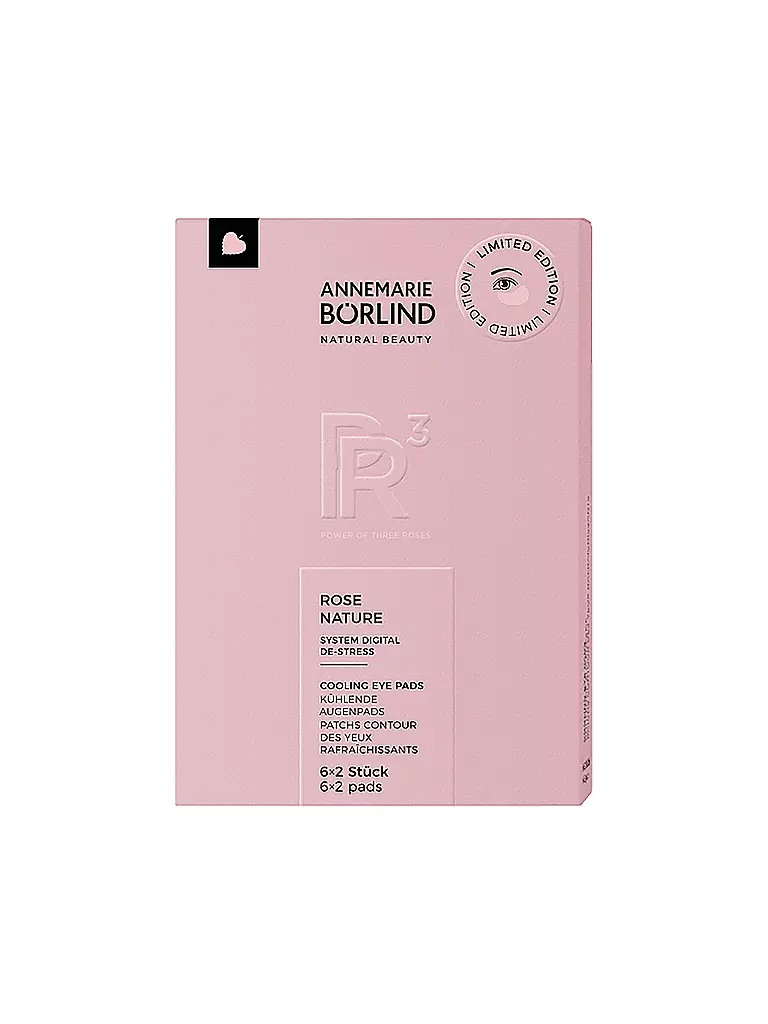 ANNEMARIE BÖRLIND | Patchs pour les yeux - ROSE NATURE COOLING EYE PADS 6x2 pièces | keine Farbe