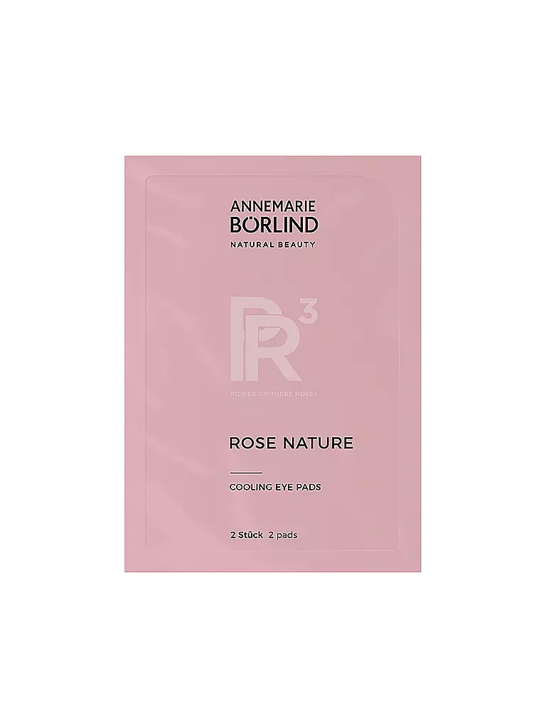 ANNEMARIE BÖRLIND | Patchs pour les yeux - ROSE NATURE COOLING EYE PADS 6x2 pièces | 
