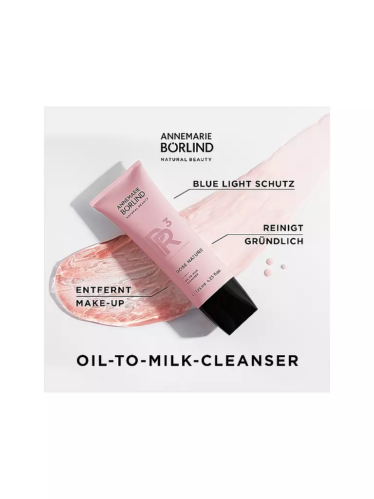 ANNEMARIE BÖRLIND | ROSE NATURE NETTOYANT HUILE-LAIT 125ml | 