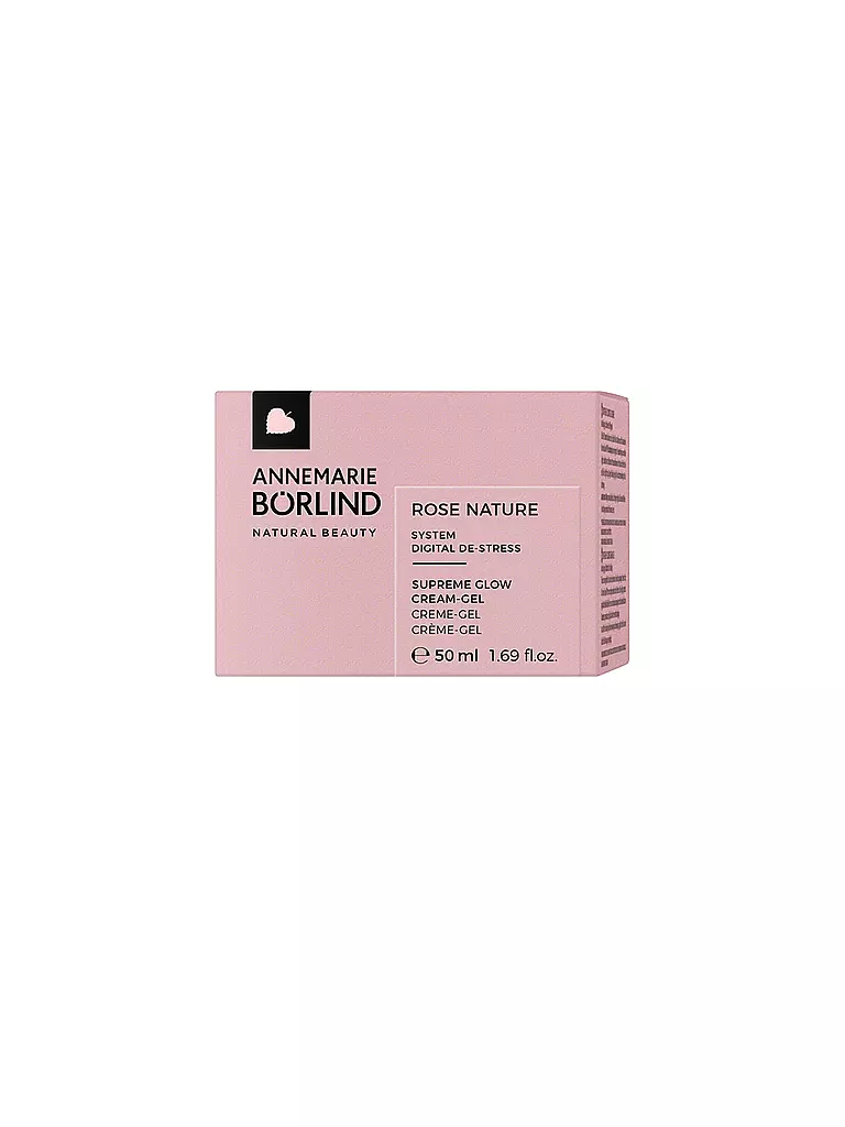 ANNEMARIE BÖRLIND | ROSE NATURE SUPREME GLOW CRÈME-GEL 50ml | keine Farbe