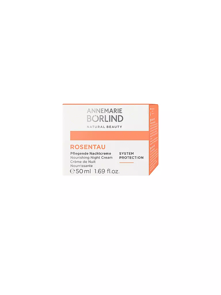 ANNEMARIE BÖRLIND | ROSENTAU Crème de nuit nourrissante 50ml | keine Farbe