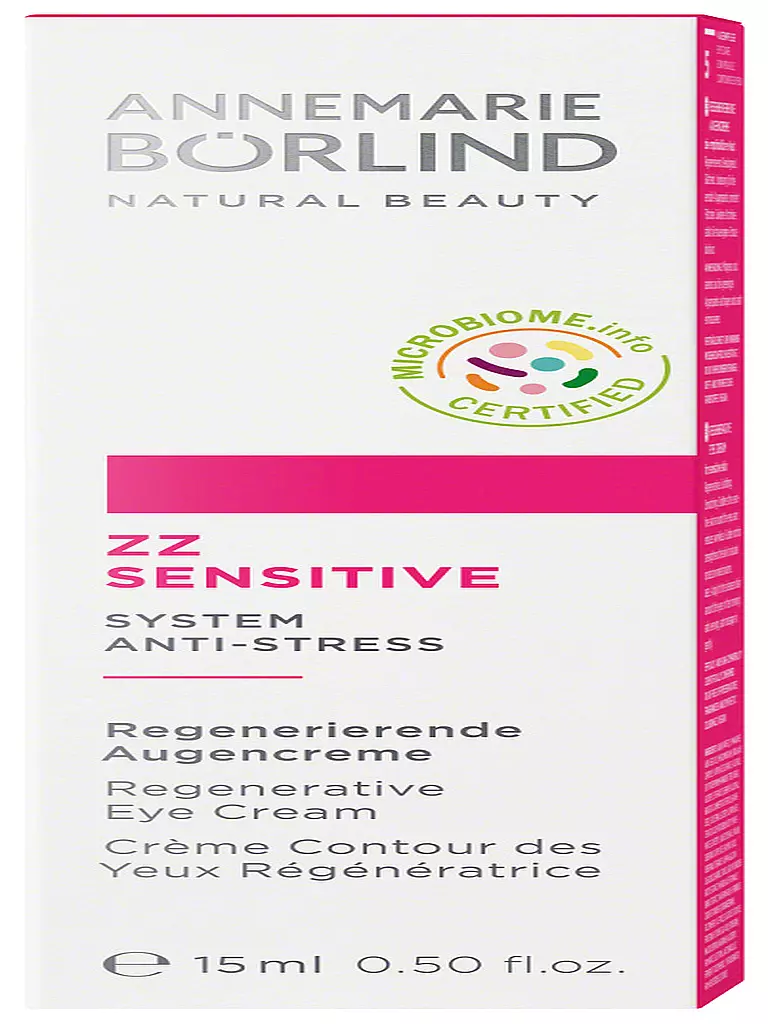 ANNEMARIE BÖRLIND | ZZ SENSITIVE Crème contour des yeux régénératrice 15 ml | Aucune couleur